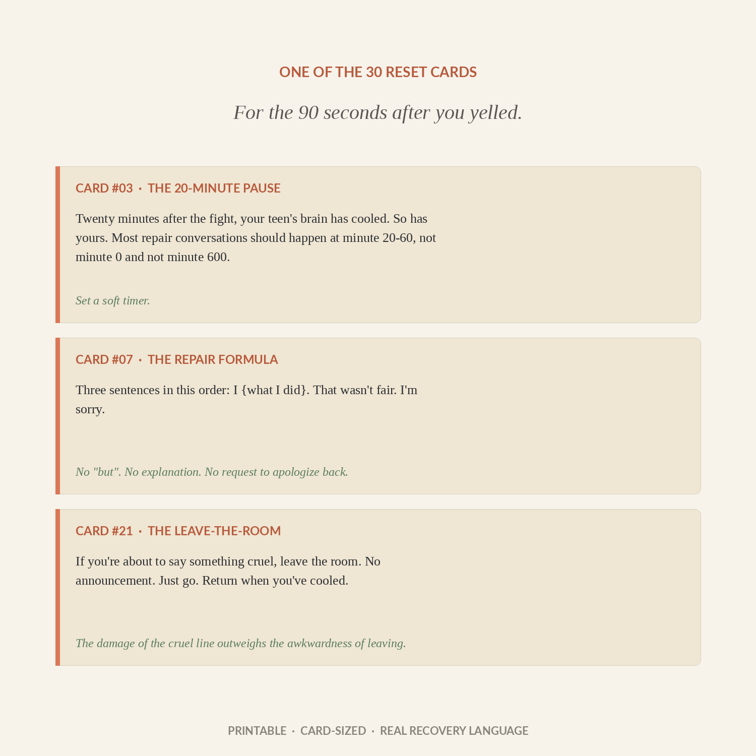 The Teen Years Field Manual